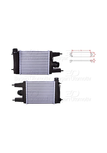 Turbo Radyatoru Intercooler 256x217x64 Nıssan Juke F15 1.2 Dıg-t