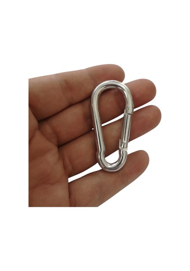 Galvanizli Karabina, 6 Mm, Askı, Çengel, Kanca, Anahtarlık