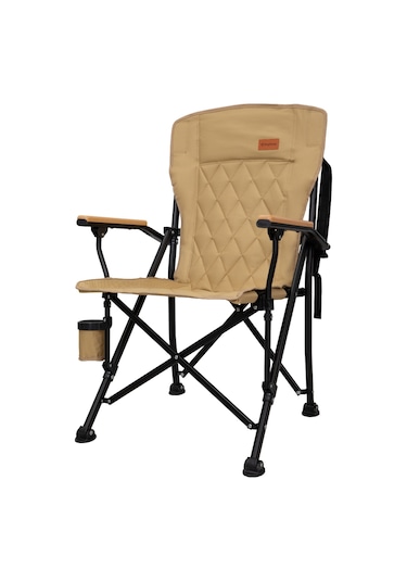 Kingcamp Polar Comfort Plus Ultra Konforlu Katlanır Kamp Sandalyesi Khaki Haki