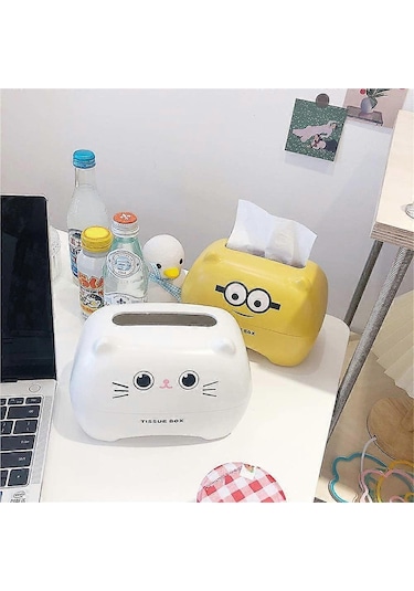Cyjzheu Casa Kozmetik Mendil Kutusu, Islak Mendil Kutusu, Dikdörtgen Mendil Dispenseri Sarı