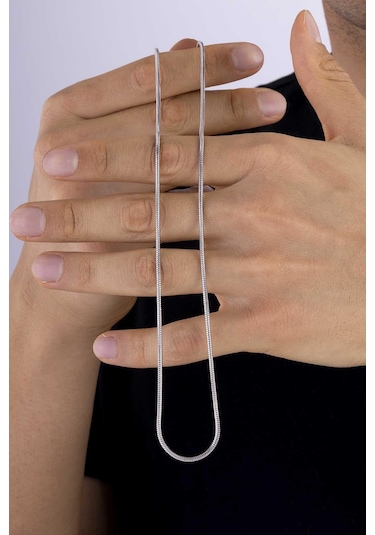 Gümüş Pazarım Silindir Model İtalyan Erkek Çelik Zincir Çok renkli