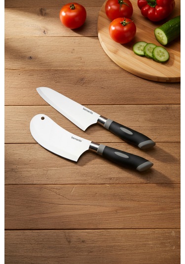 Bernardo Maestro 10 Parça Bıçak Seti Gümüş -  Siyah