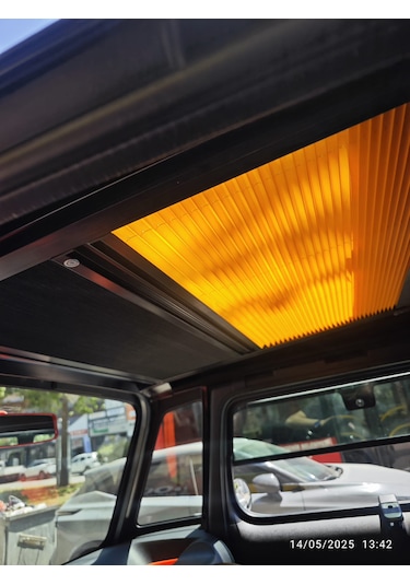 Citroen Ami Güneşlik Tavan Perdesi Siyah - Turuncu