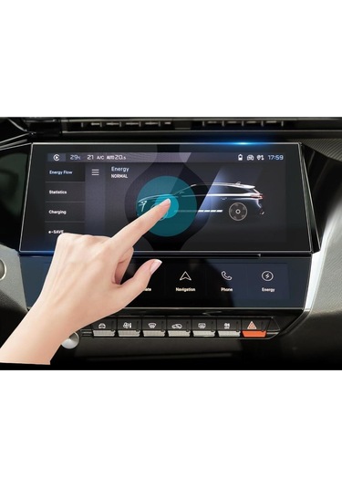 Peugeot 308 10 İnç Mat Ekran Koruyucu Multimedya Şeffaf