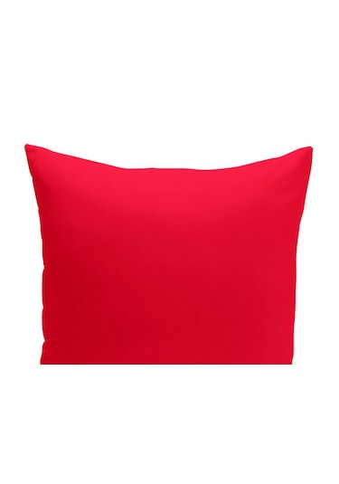 Keten 43x43 Kırlent Kılıfı 2'liı Fermuarlı Evtex 43x43 Kırmızı