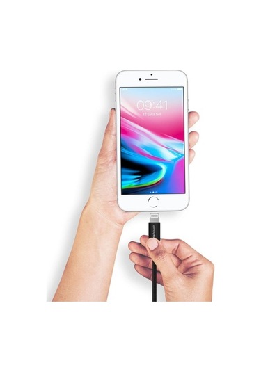 Polosmart PSM07 Lightning Hızlı Şarj Kablosu 1 M Siyah