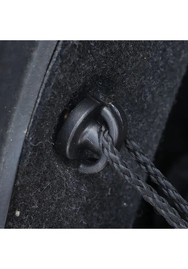 Lemestar Araç Bagaj Kancası - 4'lü Set, Evrensel Bagaj Filesi İçin, Sessiz Ve Güvenli Sürüş Sağlar 38x25mm