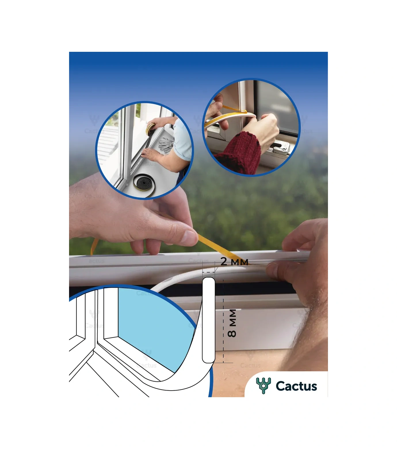 Cactus Pencere Contası, Kapı Yalıtımı, Kendinden Yapışkanlı Bant 246423117 Diğer