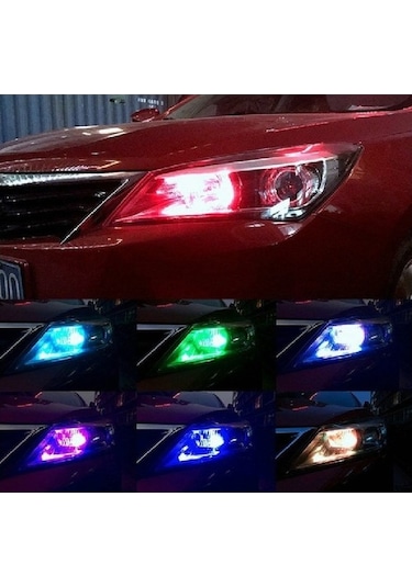 Extra Marketing Citroen Ds7 Uyumlu T10 Kumandalı Park Ampulü Rgb Çakarlı Park Modülü Kumandalı Ampül