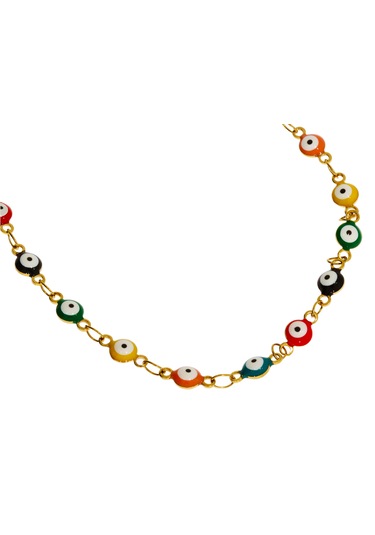 Celikchi Kadın Rengarenk Göz Model Çelik Halhal