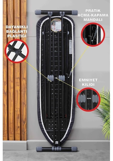 Devecioğlu Harbinger Mm148 Ankaboard Ütü Masası Silikon Ütü Altlığı Hediye