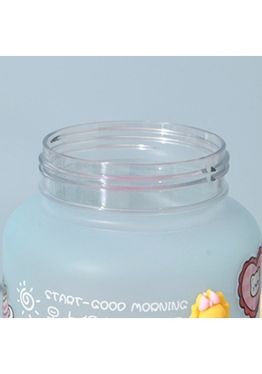 Novahub Ölçekli Motivasyonlu Su Şişesi Bpa-free Fda 2000 Ml Mavi Pembe 538013626 615