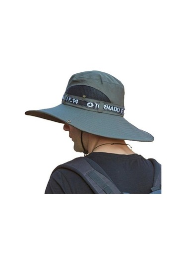 Geniş Kenarlı Balık Avı Şapkası, Rahat Ve Dayanıklı Outdoor Spor Şapkası, Güneşten Koruma Şapka Gri
