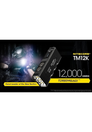 Nitecore Tm12k 12000 Lümen El Feneri Siyah