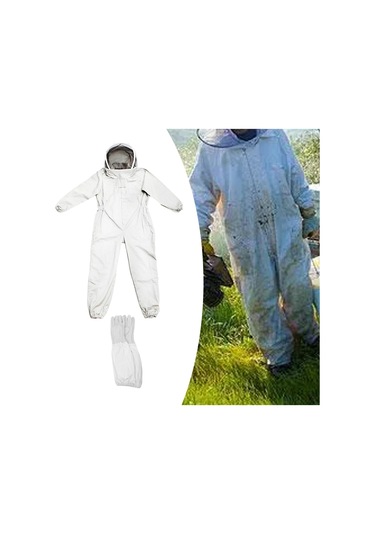 Suntek Arı Koruma Elbisesi Koruyucu Ekipman Arıcı Kostümü L