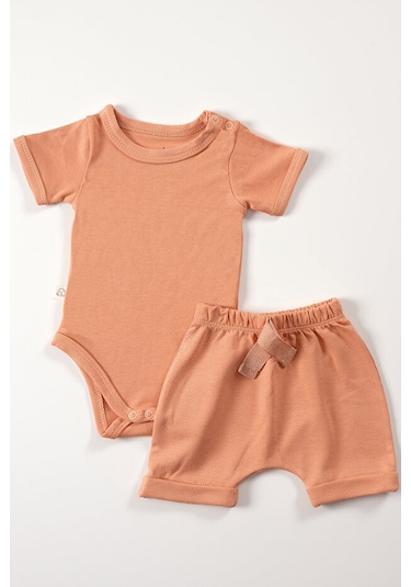 Tinylamb Elation Dessert Şort Ve Bodysuit Takım - 2 Parça Turuncu