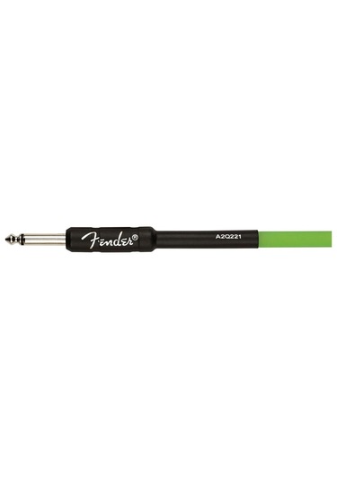 Fender 3 Metre Professional Glow İn The Dark Cable 3 Metre Yeşil Kablo