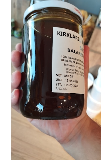 Kırklareli Doğal Meşe Balı 850 Gr Katkısız