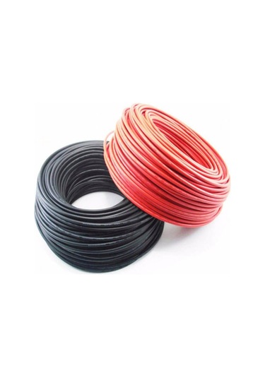 6 Mm2 Solar Kablo 5mt Kırmızı Ve 5mt Siyah (tüv. Çift İzoleli)