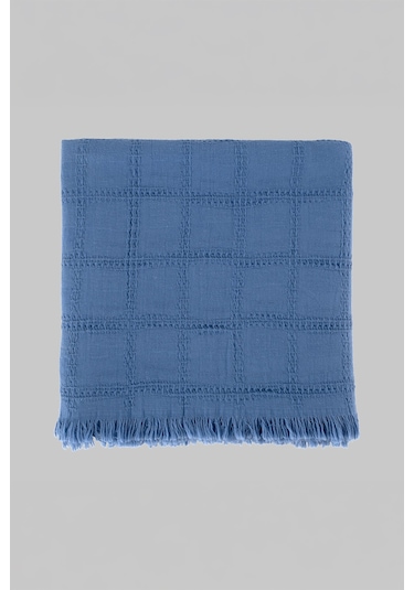 Sarev Vesemir Mavi %100 Pamuk Throw 130x170 Cm Mavi