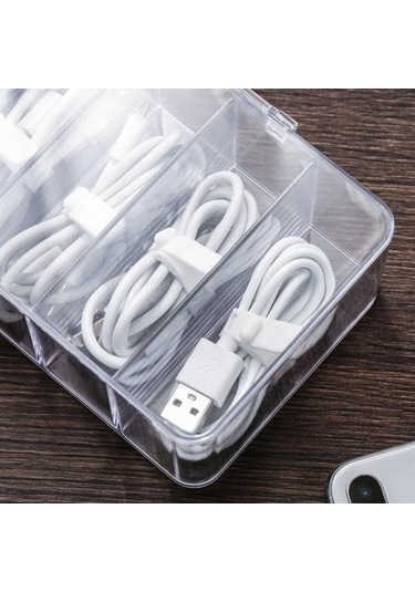 Pazly Ev Kullanımı Toz Geçirmez Kablo Organizatörü, Çoklu Izgaralı, Plastik Güç Şeridi Tel Kutusu L