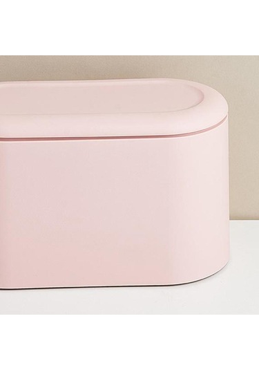 Homyl Şık Banyo Çöp Kovası Masa İçin Küçük , Pembe Pembe