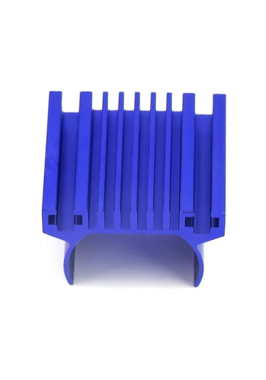 Geekyou Trax4 Ve Trax4-m İçin Mavi Alüminyum 180 Motor Soğutma Soğutucu - Rc Araç Yükseltme Parçası