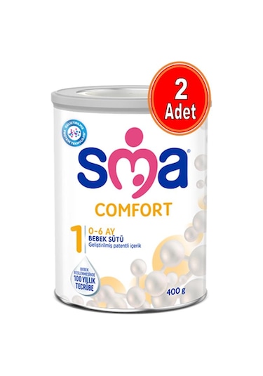 Sma Comfort 1 Bebek Devam Sütü 400 G 2 Adet