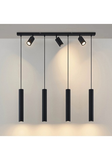 Archio Dört'lü Spot Ledli Sıralı Sarkıt Avize Çok Renkli