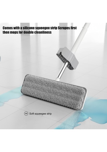 Yaleker Ev İçin El Yıkamadan Otomatik Sıvama, Islak-kuru Kullanim Desteği, Seramik Zeminler İçin Tablet Mop, 2 Adet Mop Bezi 1 Adet Önceden Monte
