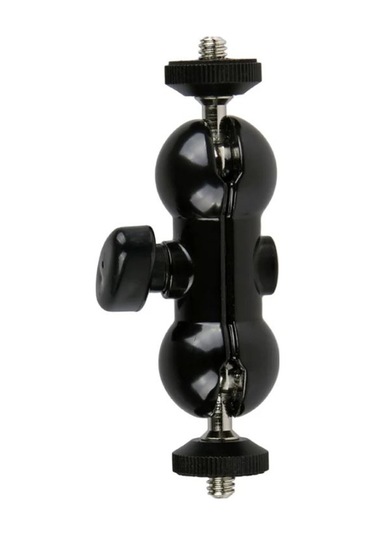 Ayex St-24 Çift Küresel Başlıklı Mini Mafsallı Kol 1/4 İnç Kamera Ve Aksesuar Aparatı