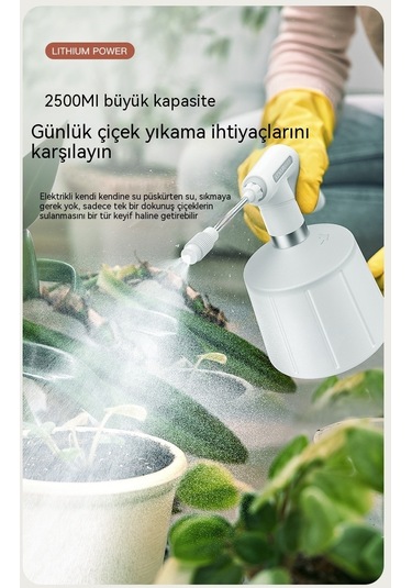 Çiçekleri Sulamak İçin Elektrikli Sulama Kabı, Dezenfeksiyon İçin Özel Sulama Kabı-1. 5sirke