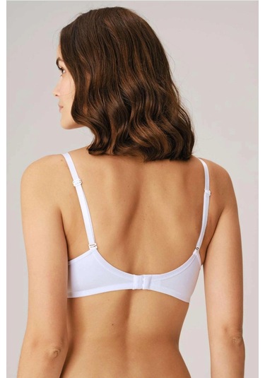 Balenli Desteksiz Dolgusuz Askıları Çıkabilen Günlük Klasik T-shirt Sütyeni Siyah