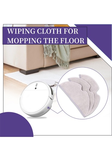 Sointeresting Mijia 1c Dreame F9 Süpürme Paspas Pedi Robot Süpürge Aksesuarları İçin 3 Adet Yedek Paspas Bezi