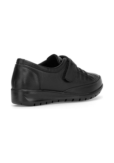 Voyager 7679 Kadın Hakiki Deri Casual Ayakkabı Siyah Siyah