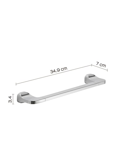 Stelvio Havluluk, Uzun, 34.9 Cm - Krom Krom