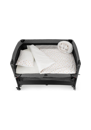 Wellgro Park Yatak Ve Beşik Uyku Seti - 6 Parça, Bej