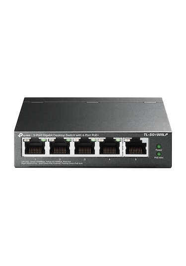 TP-Link TL-SG1005LP 5 Port Gigabit Masaüstü Poe Switch