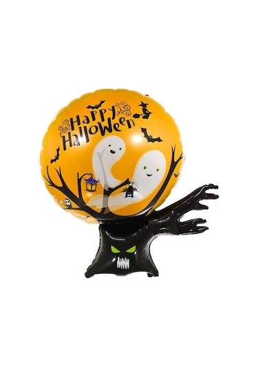 Folyo Balon Halloween Cadılar Bayramı Ağaçlı, Toplu 95 66cm Diğer