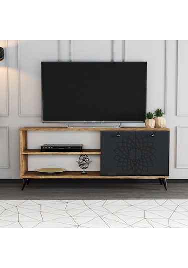 Moxen Mobilya TY2 Desenli Raflı Tv Ünitesi
