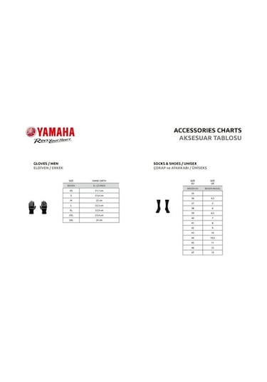 '-Yamaha Yazlık Eldivenleri Broad