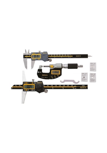 Asimeto AS-960-03-0 Dijital Kumpas ve Mikrometre Seti