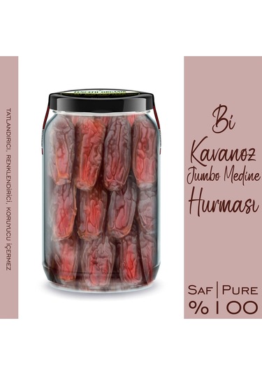 3'lü Gurme Hurmalar Kudüs Hurması Medine Hurması Acve Hurma 3x660cc. Bi Kavanoz Jumbo Seçme Hurmalar Diğer