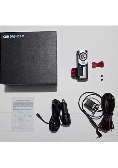 Vtn-d28 4k Wifi Çift Kameralı Araç Kamerası Gece Görüşlü G-sensörlü Dash Cam 170 Derece