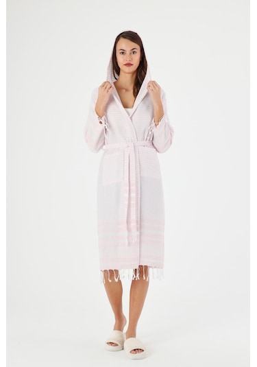 Mulberry Katya Peştemal Bornoz Banyo Ve Plaj Elbisesi Pembe