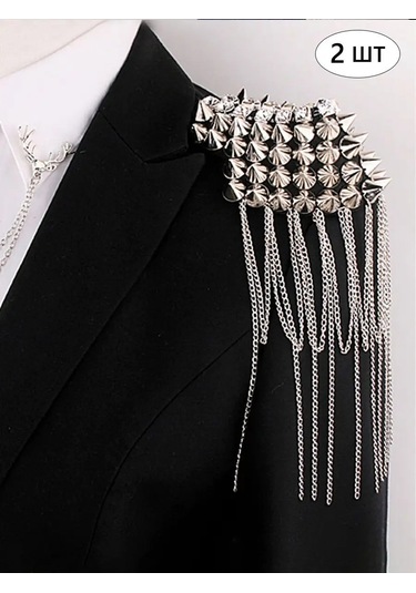 Blucome Takı Kolyesi Epoleti Kıyafetler, Elbise Ve Ceketler İçin Epoleti 135702627 Gri