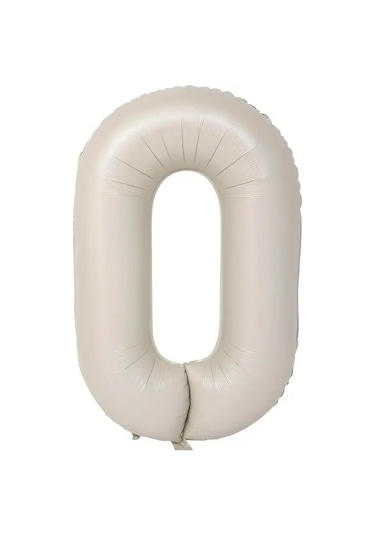 Beysüs Krem Rengi 0 Rakam Folyo Balon 80 Cm KREM