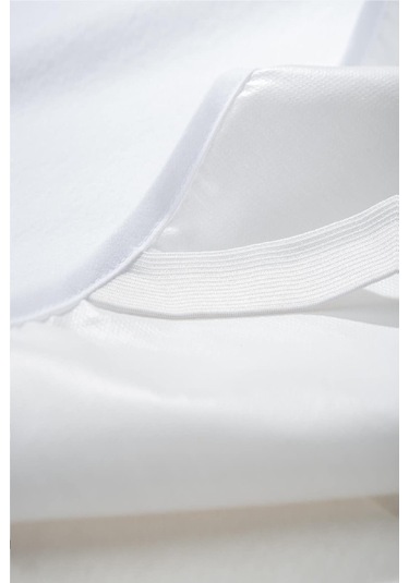 Divanev Pamuk Alez 90x190 Cm Tek Kişilik Yüzeyli Yatak Koruyucu Beyaz