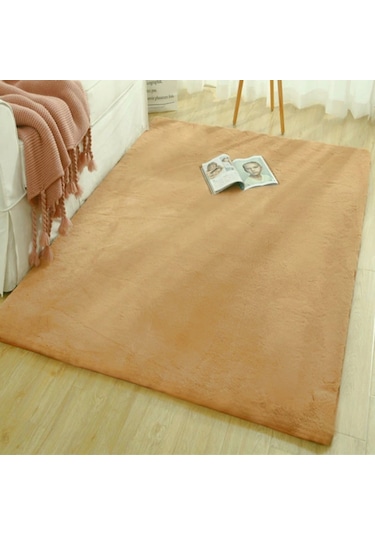 Tappeto Re x  Tavşanı Post Halı Camel (22 mm Tüy)-80 x 150