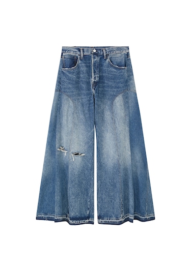Mrs. Keepa Kısa Paça Kot Pantolon Mavi